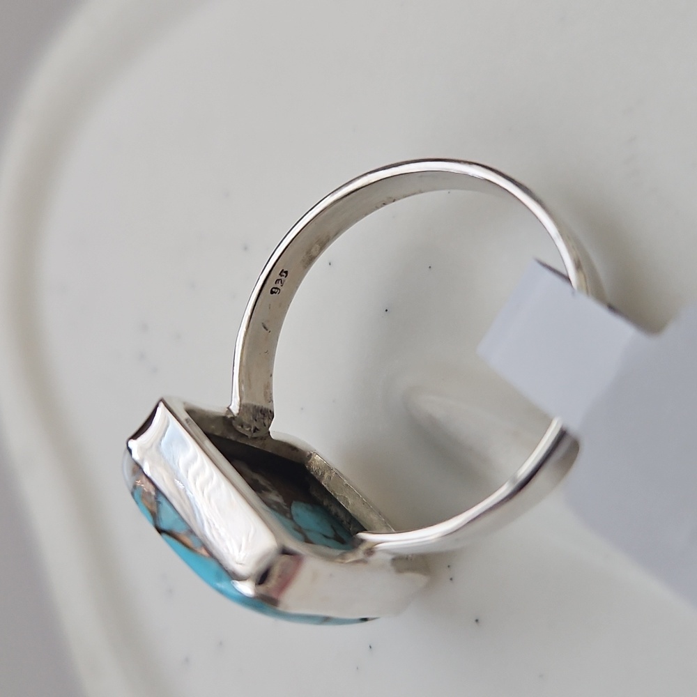 Cotton Candy Turquoise Square Ring - image 5